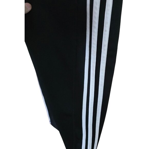 Adidas AEROREADY Womens Black & White Leggings workout running gym lounge relax - Picture 5 of 7